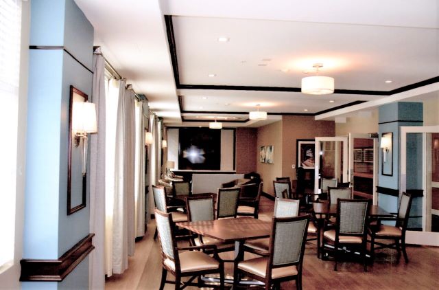After: view of finished common room